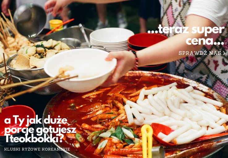 koreańskie tteokbokki kluski ryżowe